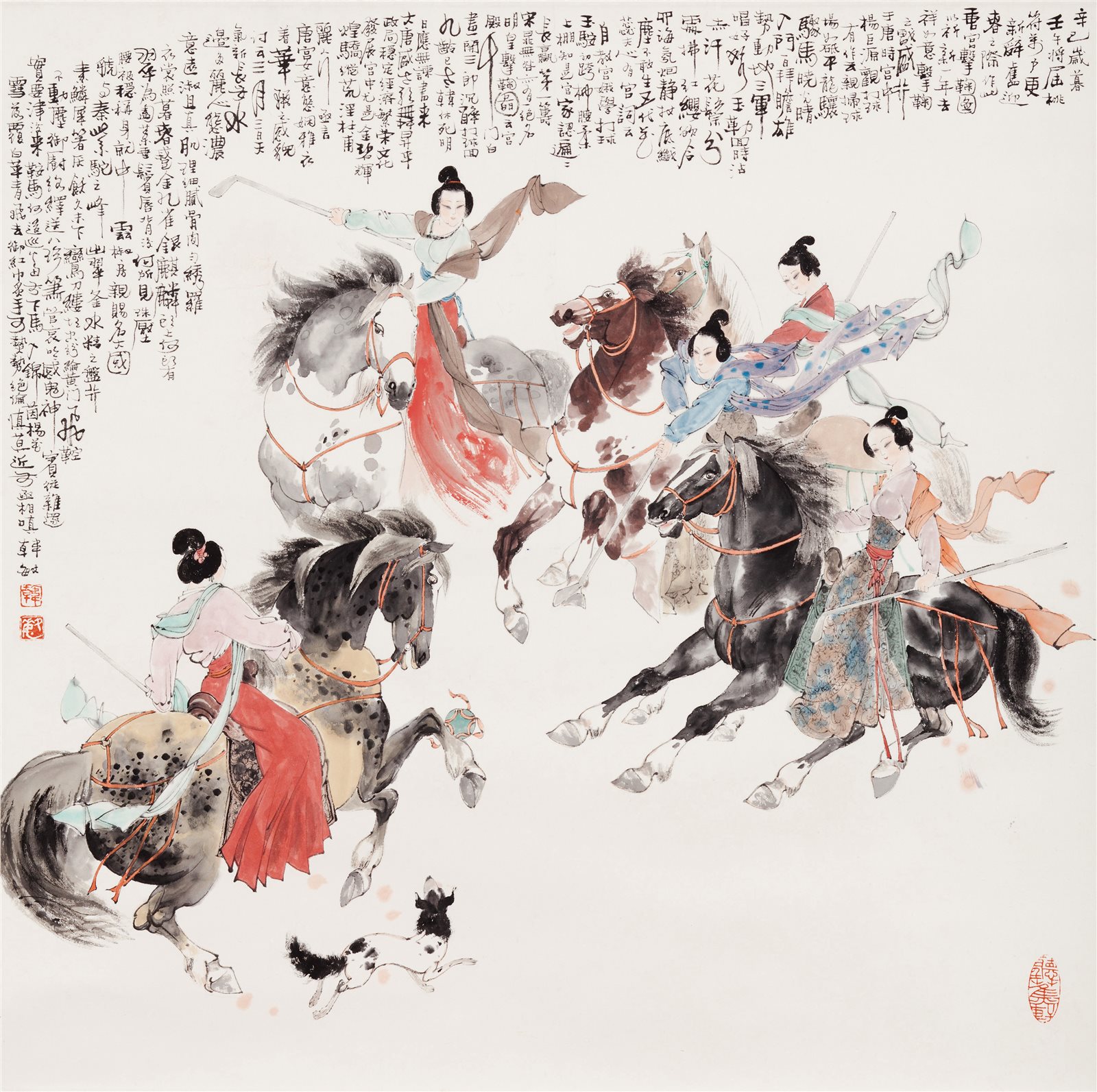 唐宫击鞠图